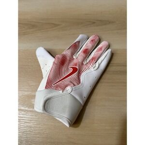 Nike Vapor Jet Football Receiver Glove Youth Medium White Red *RIGHT GLOVE ONLY